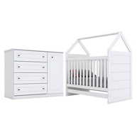 Berço Montessoriano e Cômoda Infantil Mississipi - imagem 1