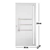 Porta de Alumínio com Visor 210x80cm – Linha Veneza Bergamo - imagem 2