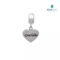 Berloque Gratidão: Prata 925 e Amor Eterno - imagem 1