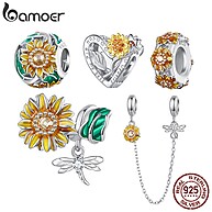 Berloques de Girassol Bamoer: Elegância em Prata 925 - imagem 1