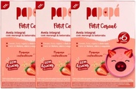 Kit 3X: Cereal Infantil Aveia, Morango e Beterraba Papapá 170g - imagem 1