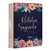 Bíblia Anote Espiral Rosas: Sua Jornada com NVI - imagem 1