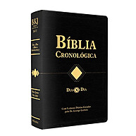 Bíblia Cronológica Dia a Dia King James 1611 Capa Dura Preta - imagem 1