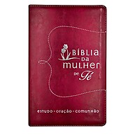 Bíblia da Mulher de Fé NVI – Couro Soft Vermelha - imagem 1