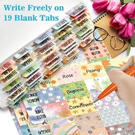 Pacote com 2 Abas Florais da Bíblia para Mulheres e Meninas - 100 Peças Laminadas com Design Colorido para Estudo Bíblico - imagem 5