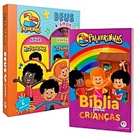 Bíblia Infantil 3 Palavrinhas: Kit com Livros + Box - imagem 1