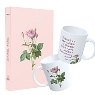 Bíblia Sagrada ACF Rosa Saron: Capa Dura Branca + Caneca - imagem 1