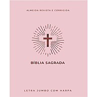 Bíblia Sagrada Letra Jumbo com Harpa e Palavras de Jesus em Vermelho - imagem 1
