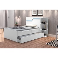 Bicama Baú Solteiro com 2 Gavetas Iris J&Móveis - Design Moderno e Praticidade - imagem 3
