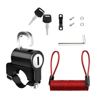 Trava Antifurto para Capacete de Moto e Bicicleta com 2 Chaves - Segurança Total - imagem 2