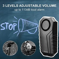 Alarme Wsdcam 113dB para Bicicleta e Moto: Segurança Antifurto com Sensor de Vibração e Controle Remoto - imagem 3