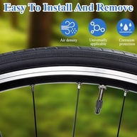 40 Tampas de Válvula Presta Pretas Universais - Proteção e Estilo para Sua Bicicleta MTB - imagem 4