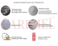 Capa Premium para Bicicleta Forrada com Cadeado Carbon Titanium - Proteção Total - imagem 3