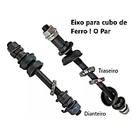 Eixo Dianteiro e Traseiro com Caixa e Colar para Bicicleta - imagem 1