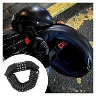 Trava de Capacete Retrátil com Combinação: Segurança Essencial para Motos e Bicicletas - imagem 1
