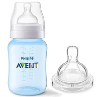 Mamadeira Anticólicas 260ml Azul + Bico 3 Philips Avent - Kit Duplo Conforto - imagem 2