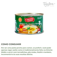 Hommus Tahine Pasta de Grão de Bico com Cominho 420g Chtoura Garden - imagem 5
