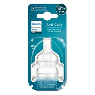 Bico de Mamadeira Philips Avent Anticólica 6+ Meses - 2 Unidades - imagem 1
