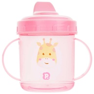Copo Bico Rígido 220ml Feminino Pimpolho Rosa com Girafa - Segurança e Estilo para Bebês - imagem 1