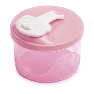 Adoleta Bebê Porta-Leite em Pó Rosa Translúcido com Bico Dosador e 3 Compartimentos - imagem 1