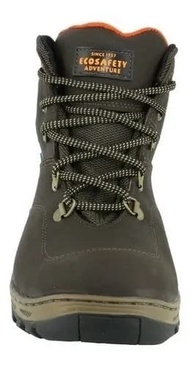 BOTA DE SEGURANÇA ECOSAFETY PS410-AP BICO DE PVC COURO LATEGO BOURNET CAFÉ C.A 17144 Tamanho:36 - imagem 2