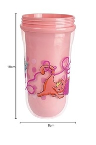 Nuby Copo Térmico com Bico Rígido 270ml Rosa - Mantém Bebidas Quentes ou Frias por Mais Tempo - imagem 3