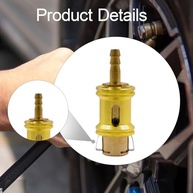 Bico Enchimento Pneu Carro/Moto/Bike - Mandril Ar Cobre Resistente e Vedação Perfeita - imagem 4