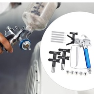 Kit Pulverizador de Tinta Sem Ar Profissional - 5 Bicos + Filtros | Alta Pressão 3600 PSI - imagem 3