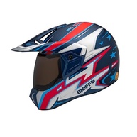Capacete Moto Bieffe 3 Sport AZV50 Jean Azevedo - Azul e Vermelho | Segurança e Estilo - imagem 3