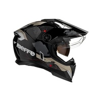 Capacete Masculino Bieffe B-Trail Frontier Preto com Óculos Integrado - Segurança e Estilo - imagem 3
