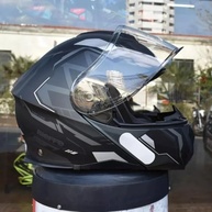Capacete Escamoteável Bieffe B-Dynamic Attractie Preto Fosco c/ Óculos Interno - imagem 3