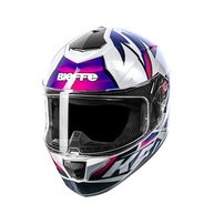 Capacete Bieffe B-12 KF Branco Perolado/Roxo 58: Segurança e Estilo para Sua Moto - imagem 3