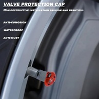 Pacote 4 Tampas Válvula Pneu Joaninha Artesanal Schrader - Toque Divertido para Carro e Bike! - imagem 5