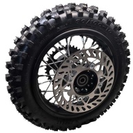 Conjunto Pneu Aro Traseiro 80/100-10 para Dirt Bike 50cc-125cc (Eixo 12mm) - TTR50, SSR50, CRF50, Apollo50 - imagem 2