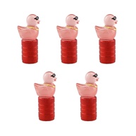 Tampas de Válvula de Pneu de Pato Brilhantes no Escuro - 5 Unidades Universais para Carro, Moto e Bike - imagem 1