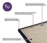Quadro Decorativo A4 Programador - Código Binário e Design Tech para Ambientes Modernos - imagem 3