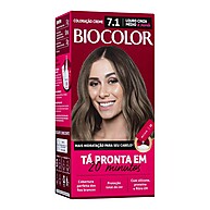 Biocolor 7.1: Louro Cinza Médio Radiante - imagem 1