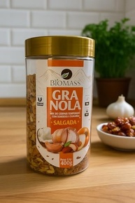 Granola Salgada Biomass, Mix de Cereais com Sementes e Castanhas, Vegano, 400g (BOWL) - imagem 4