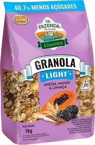 BIOSOFT Granola Ameixa Mamao E Linhaca Light/Leve 1Kg - imagem 1