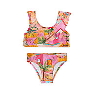 Biquini Infantil Menina Babado Elian Rosa – Estilo e Conforto na Praia - imagem 1