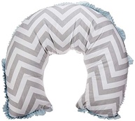 Apoio para Amamentação Biramar Baby Estampado Brooklyn Chevron Cinza/Azul - Conforto e Estilo para Mães Modernas - imagem 2