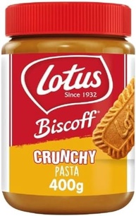Pasta de Speculoos Crunchy Biscoff Lotus 400g - Creme crocante de biscoito de especiarias - imagem 1