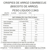 Biscoito de Arroz Sabor Churrasco Barbecue Importado Crocante 500gr - X Roots - imagem 2