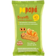 Papapá, Biscoito infantil, Biscotti, Sabor Laranja & Cenoura, 60g, Verde - imagem 2