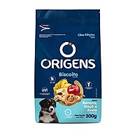 Biscoito Origens para Cães Filhotes com Banana, Maçã e Aveia - 300g - imagem 1