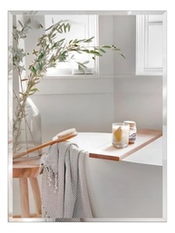 Espelho Decorativo Retangular 60x40cm com Bisotê | Vidro 4mm | Ideal para Sala, Quarto, Banheiro ou Cozinha - imagem 2