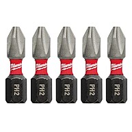 Bits Philips PH2 Milwaukee: Durabilidade Imbatível (5 pçs) - imagem 1