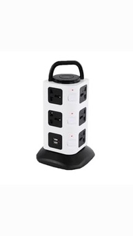 Torre de Tomadas Bivolt com 11 Saídas Universais e 2 USB: Organize e Carregue Tudo! - imagem 2