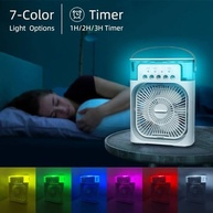 Ventilador Portátil com Umidificador e LED RGB - 3 Velocidades, USB, Bivolt - imagem 4