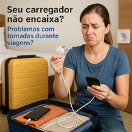 Adaptador de Tomada Universal Bivolt: Conecte Seu Mundo Globalmente (UK/EU para BR) - imagem 2